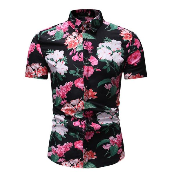 men's casual shirts men fashion short sleeve shirt clothing flower slim blouse male camisa masculina, White;black
men's casual shirts men fashion short sleeve shirt clothing flower slim blouse male camisa masculina, White;black