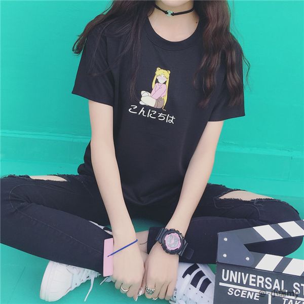 halajuku japanese letter girl printed loose casual short sleeve female t-shirt 210522, White
halajuku japanese letter girl printed loose casual short sleeve female t-shirt 210522, White