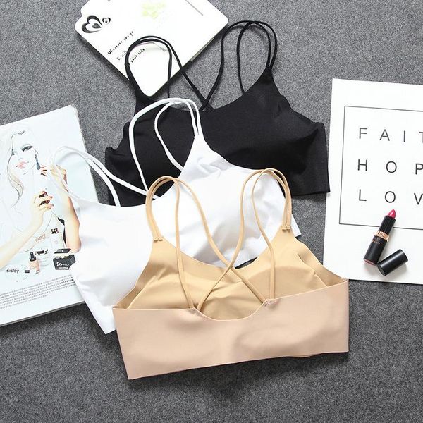 gym clothing viscose seemless cross belt beauty back bra solid anti-exposure versatile base tube wrap-around with chest pad, White;black
gym clothing viscose seemless cross belt beauty back bra solid anti-exposure versatile base tube wrap-around with chest pad, White;black