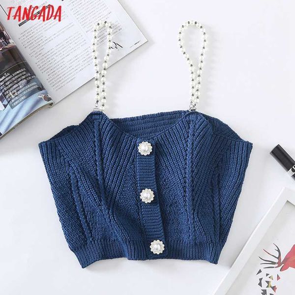 tangada women pearl knit bralette camis crop spaghetti strap sleeveless backless short shirts female 6h67 210609, White
tangada women pearl knit bralette camis crop spaghetti strap sleeveless backless short shirts female 6h67 210609, White