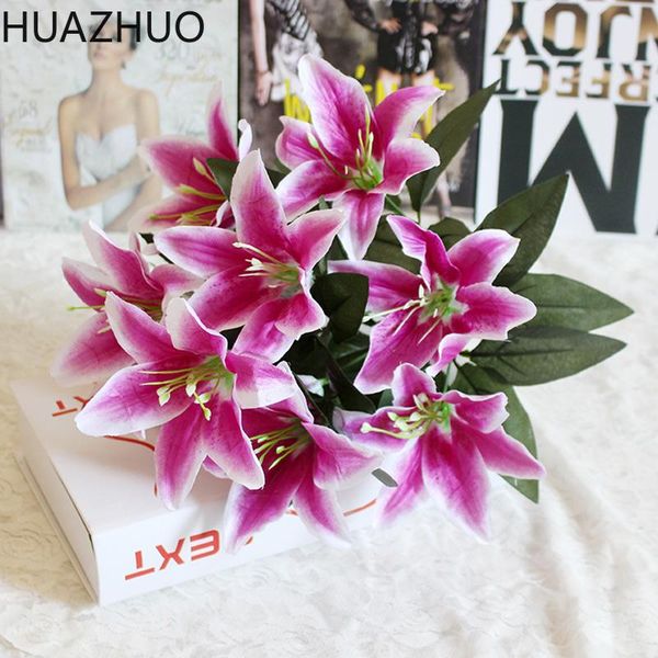 decorative flowers & wreaths 10 heads 1 bunch multicolor artificial lily flower bouquet fake bridal for diy home wedding wreath decoration
decorative flowers & wreaths 10 heads 1 bunch multicolor artificial lily flower bouquet fake bridal for diy home wedding wreath decoration