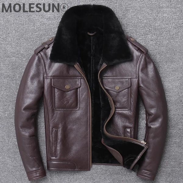 men's leather & faux akoosun genuine jacket men winter male natural sheep shearling coat warm real fur jackets 2021 hl-806 kj5158, Black
men's leather & faux akoosun genuine jacket men winter male natural sheep shearling coat warm real fur jackets 2021 hl-806 kj5158, Black