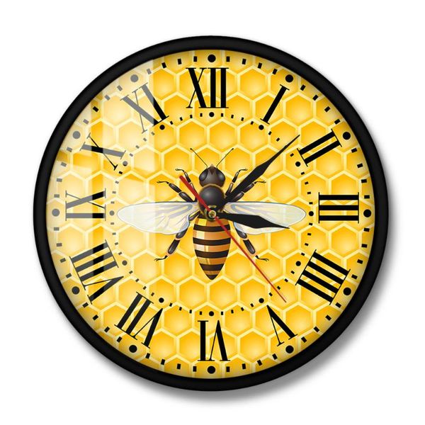 honey bees on honeycombs nursery wall decor living room art clock bumble bee pollinator modern watch clocks
honey bees on honeycombs nursery wall decor living room art clock bumble bee pollinator modern watch clocks