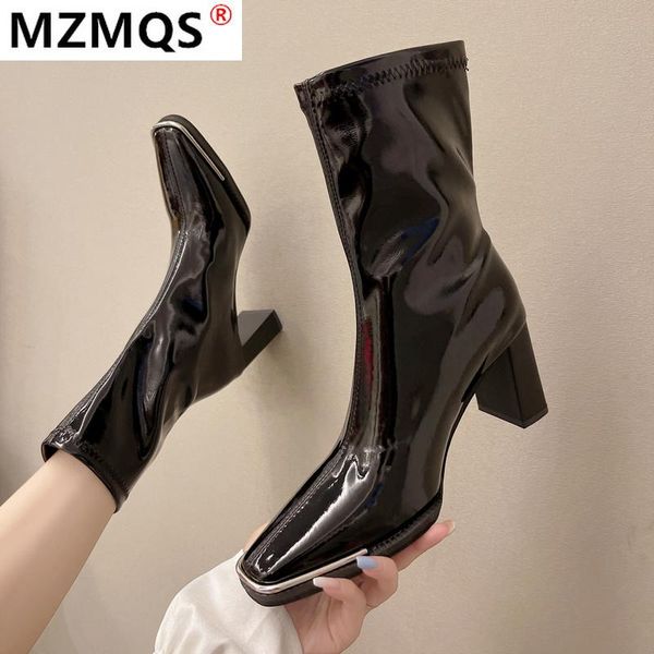boots women shoes fashion pu leather pumps knee-high heels slip-on 2021 over-the-knee winter square toe boot, Black
boots women shoes fashion pu leather pumps knee-high heels slip-on 2021 over-the-knee winter square toe boot, Black
