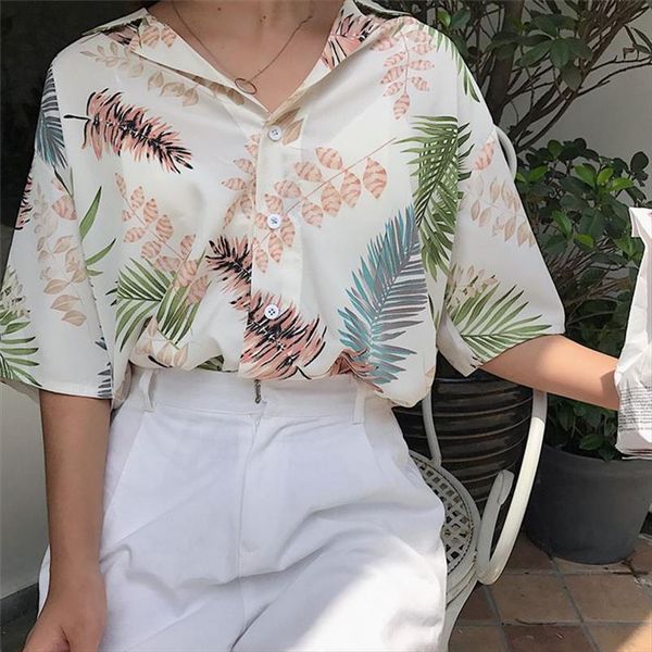 chiffon casual one women shirts size hawaiian fashion floral short sleeve ladies summer loose, White
chiffon casual one women shirts size hawaiian fashion floral short sleeve ladies summer loose, White