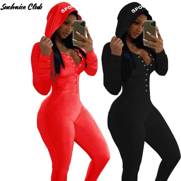 spring women's jumpsuit hooded letter embroidery solid color deep v one piece outfit women club outfits jumpsuits & rompers, Black;white
spring women's jumpsuit hooded letter embroidery solid color deep v one piece outfit women club outfits jumpsuits & rompers, Black;white