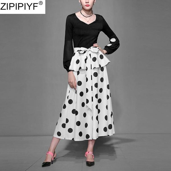 two piece dress 2021 designer skirt suit set women spring o-neck long sleeve shirts blouse & polka dots print cut bows suits, White
two piece dress 2021 designer skirt suit set women spring o-neck long sleeve shirts blouse & polka dots print cut bows suits, White