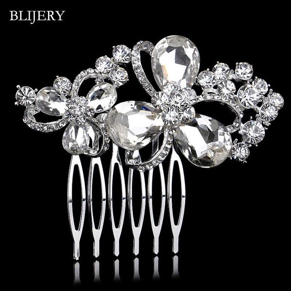 hair clips & barrettes blijery silver plated crystal wedding accessories charm flower bridal combs hairpins women jewelry headwear, Golden;silver
hair clips & barrettes blijery silver plated crystal wedding accessories charm flower bridal combs hairpins women jewelry headwear, Golden;silver