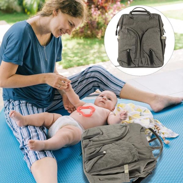 diaper bags large capacity outdoor travel bag nappy backpack organizer with baby bed