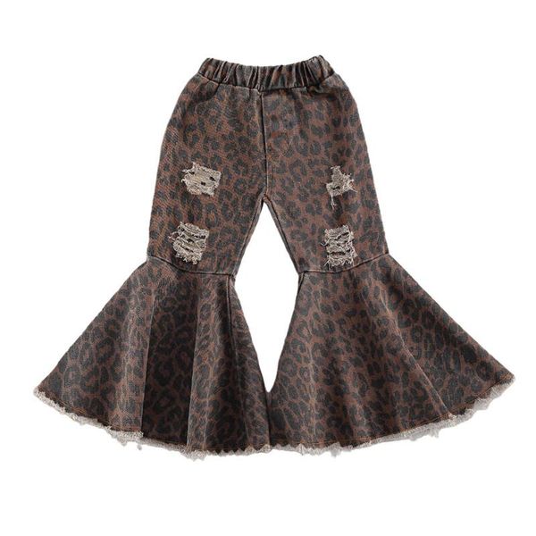 trousers 1-6 years toddler girls flare pants stylish leopard printed bell bottoms fall clothes hole, Blue
trousers 1-6 years toddler girls flare pants stylish leopard printed bell bottoms fall clothes hole, Blue