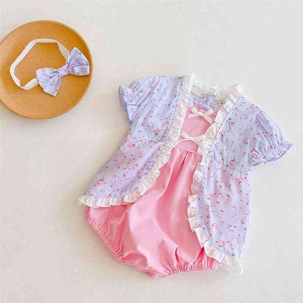 summer kids boy girl short sleeve floral rompers infant baby born fake two piece clothes 210521, Blue
summer kids boy girl short sleeve floral rompers infant baby born fake two piece clothes 210521, Blue