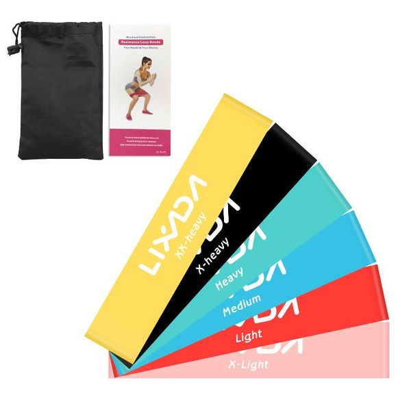 lixada 6pcs exercise resistance loop band elastic booty yoga strap for home gym training bands 
lixada 6pcs exercise resistance loop band elastic booty yoga strap for home gym training bands