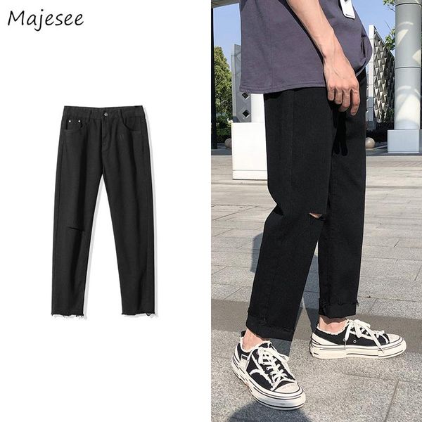 men's jeans men hole ankle-length solid straight all-match streetwear plus size s-3xl ins ulzzang male trousers leisure trendy hip, Blue
men's jeans men hole ankle-length solid straight all-match streetwear plus size s-3xl ins ulzzang male trousers leisure trendy hip, Blue