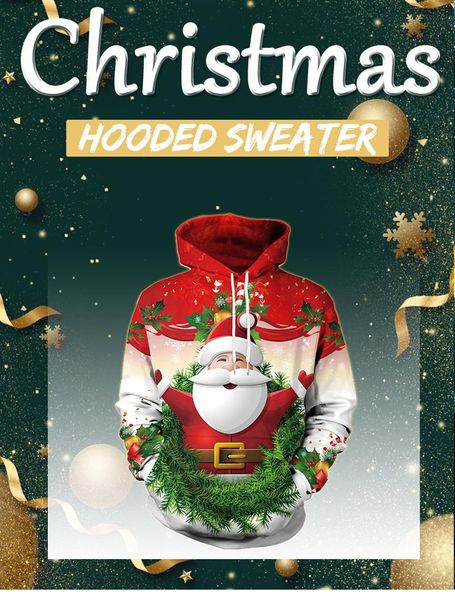 men's hoodies & sweatshirts 2021 santa claus men women long-sleeved sports clothes couples pullover digital printing male ladies sports, Black
men's hoodies & sweatshirts 2021 santa claus men women long-sleeved sports clothes couples pullover digital printing male ladies sports, Black