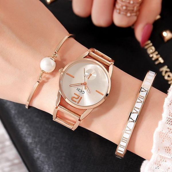 wristwatches 2021 gedi fashion rose gold women watches ladies quartz watch 3 pieces s- relogio feminino hodinky, Slivery;brown
wristwatches 2021 gedi fashion rose gold women watches ladies quartz watch 3 pieces s- relogio feminino hodinky, Slivery;brown