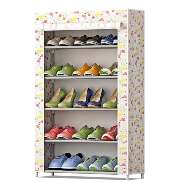 clothing & wardrobe storage 5 tier dust-proof shoe rack shelf non-woven fabric organizer cabinet shoes with cover pink
clothing & wardrobe storage 5 tier dust-proof shoe rack shelf non-woven fabric organizer cabinet shoes with cover pink