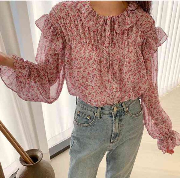 spring vintage chiffon shirt female oversize print girls blouse summer plus size women blouses femme blusas 210417, White
spring vintage chiffon shirt female oversize print girls blouse summer plus size women blouses femme blusas 210417, White