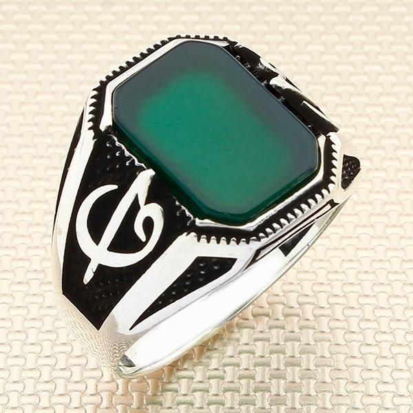 straight rectangle green agate stone men silver ring with arabic alphabet motif made in turkey solid 925 sterling cluster rings, Golden;silver
straight rectangle green agate stone men silver ring with arabic alphabet motif made in turkey solid 925 sterling cluster rings, Golden;silver