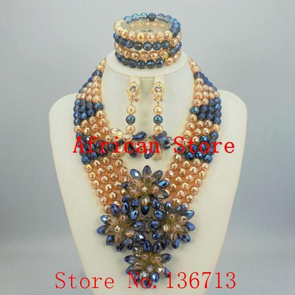 earrings & necklace marvelous bridal jewelry set nigerian wedding african beads red balls 909-4, Silver
earrings & necklace marvelous bridal jewelry set nigerian wedding african beads red balls 909-4, Silver