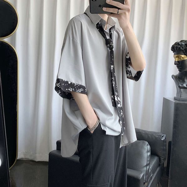 men's casual shirts shirtsummer men's short five sleeve net red very fairy shirt ruffian handsome korean fashion coat thin cjhf, White;black
men's casual shirts shirtsummer men's short five sleeve net red very fairy shirt ruffian handsome korean fashion coat thin cjhf, White;black