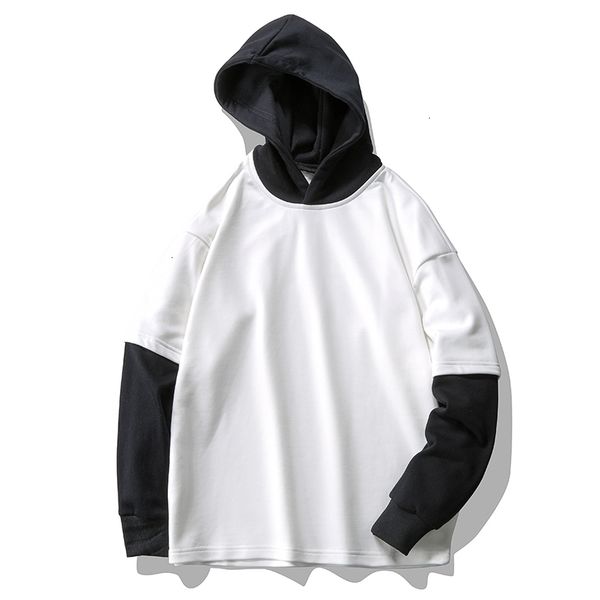 men's hoodies & sweatshirts new hip hop fashion fake two pieces pullover hooded outwear 66vj, Black
men's hoodies & sweatshirts new hip hop fashion fake two pieces pullover hooded outwear 66vj, Black