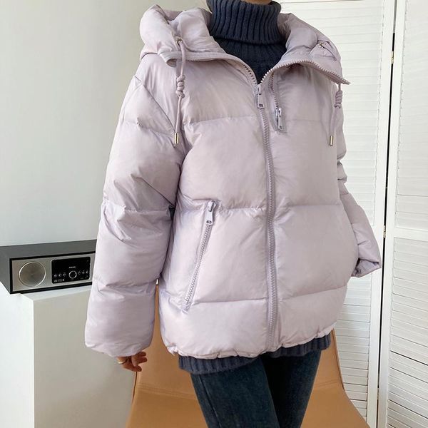 women's down & parkas 2021 women winter coat long sleeve stand collar pure color warm white duck thick jacket casaco feminino, Black
women's down & parkas 2021 women winter coat long sleeve stand collar pure color warm white duck thick jacket casaco feminino, Black
