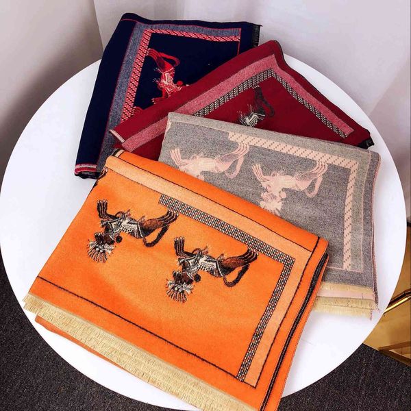 and new pattern imitation cashmere version student jacquard shawl thickened scarf dual-purpose korean, Blue;gray
and new pattern imitation cashmere version student jacquard shawl thickened scarf dual-purpose korean, Blue;gray