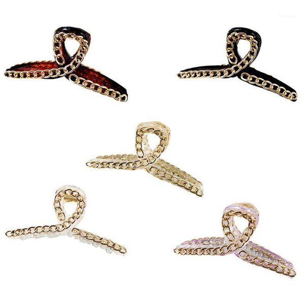 women plastic spring hair clip large size chain claw fashion elegant ponytail holder clamp barrettes accessories1
women plastic spring hair clip large size chain claw fashion elegant ponytail holder clamp barrettes accessories1