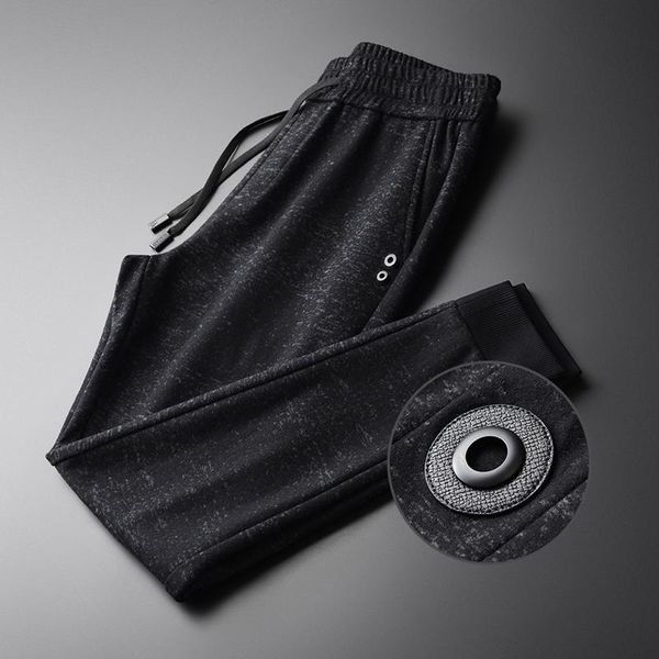 men's pants classic autumn winter wool male yarn dyed thicken casual trousers fashion elastic waist man, Black
men's pants classic autumn winter wool male yarn dyed thicken casual trousers fashion elastic waist man, Black