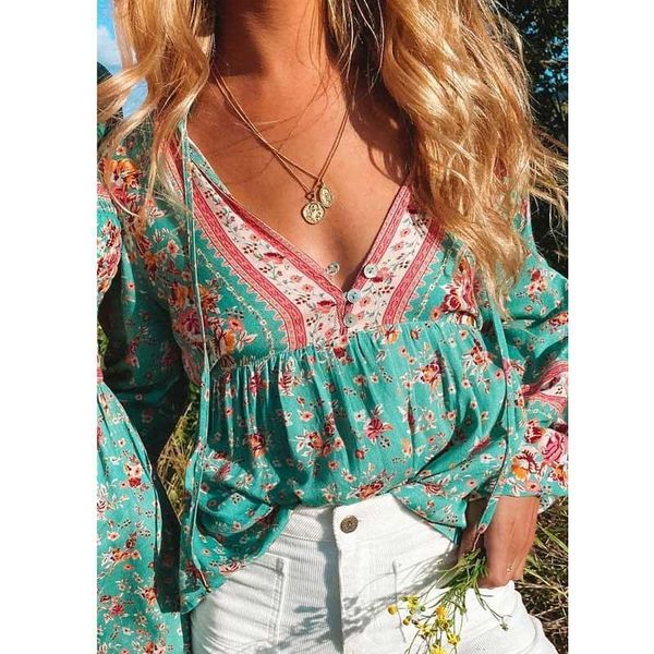 turquoise plus size womens shirt v neck vintage long sleeve floral belt tied cotton, White
turquoise plus size womens shirt v neck vintage long sleeve floral belt tied cotton, White