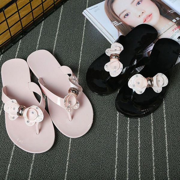 slippers butterfly-knot concise women flat flip flops summer casual open toe outside floral metal decoration ladies shoes, Black
slippers butterfly-knot concise women flat flip flops summer casual open toe outside floral metal decoration ladies shoes, Black