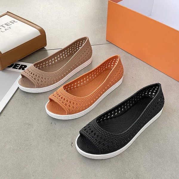 sandals women's women casual shoes slip on soft heels flat jelly summer shallow loafers hollow breathable ladies, Black
sandals women's women casual shoes slip on soft heels flat jelly summer shallow loafers hollow breathable ladies, Black