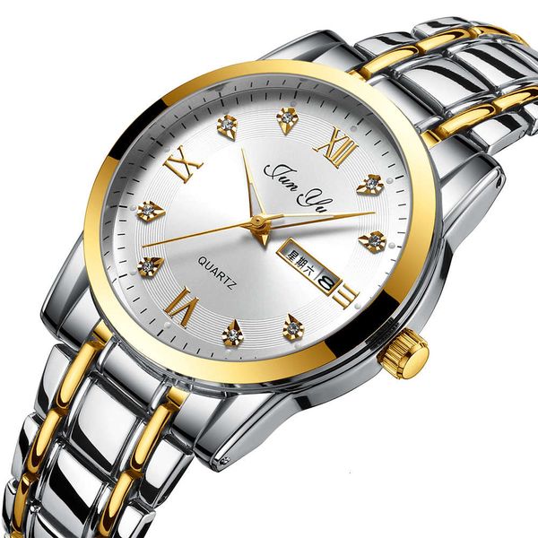 watch automatic movement non mechanical men's double calendar luminous waterproof business steel wrist quartz, Slivery;brown
watch automatic movement non mechanical men's double calendar luminous waterproof business steel wrist quartz, Slivery;brown