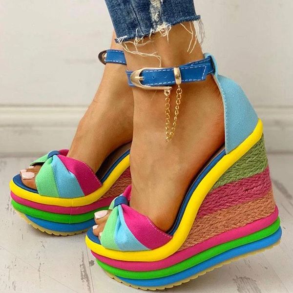 sandals sz store rainbow colorful 2021 summer wedges party platform extreme high heels shoes woman plus size 43, Black
sandals sz store rainbow colorful 2021 summer wedges party platform extreme high heels shoes woman plus size 43, Black