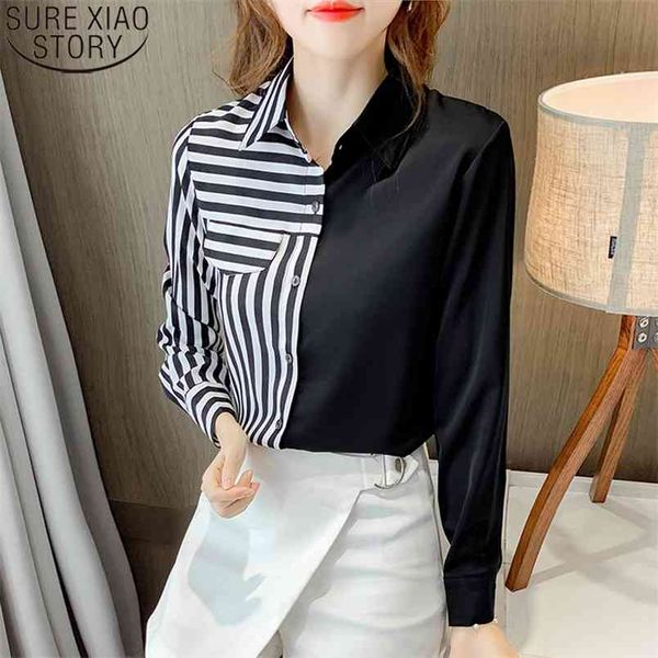 elegant fashion office lady shirt korean long sleeve striped shirts lapel blouse women autumn female mujer 11703 210506, White
elegant fashion office lady shirt korean long sleeve striped shirts lapel blouse women autumn female mujer 11703 210506, White
