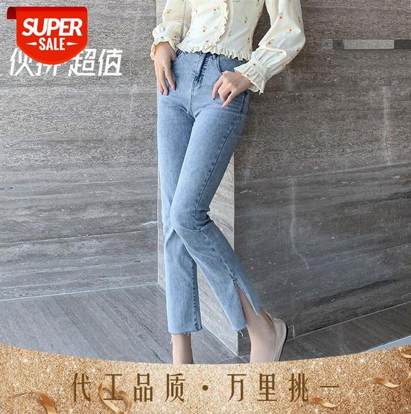 high-waisted jeans women's small feet split design sense korean style thin and light-colored pencil pants women #ys8g, Black;gray
high-waisted jeans women's small feet split design sense korean style thin and light-colored pencil pants women #ys8g, Black;gray