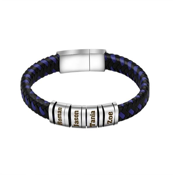 charm bracelets blue black leather bracelet personality diy name stainless steel bangle jewelry drop yp7967, Golden;silver
charm bracelets blue black leather bracelet personality diy name stainless steel bangle jewelry drop yp7967, Golden;silver