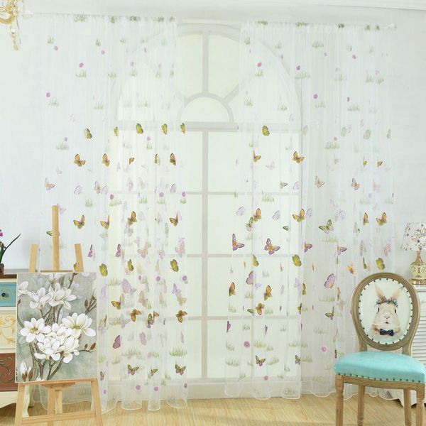 curtain & drapes 100*270cm fresh floral print tulle voile door window room drape panel sheer scarf valances
curtain & drapes 100*270cm fresh floral print tulle voile door window room drape panel sheer scarf valances