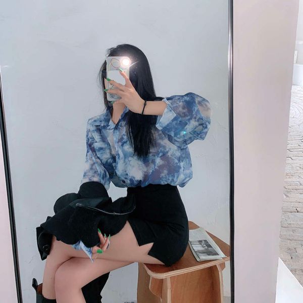 party dresses shirt female chic blue tie dye cardigan summer thin sunscreen loose coat nhvj, White;black
party dresses shirt female chic blue tie dye cardigan summer thin sunscreen loose coat nhvj, White;black