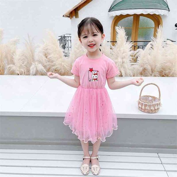 girls' mesh dress summer children's princess cartoon round neck lace princess skirt, White;black
girls' mesh dress summer children's princess cartoon round neck lace princess skirt, White;black