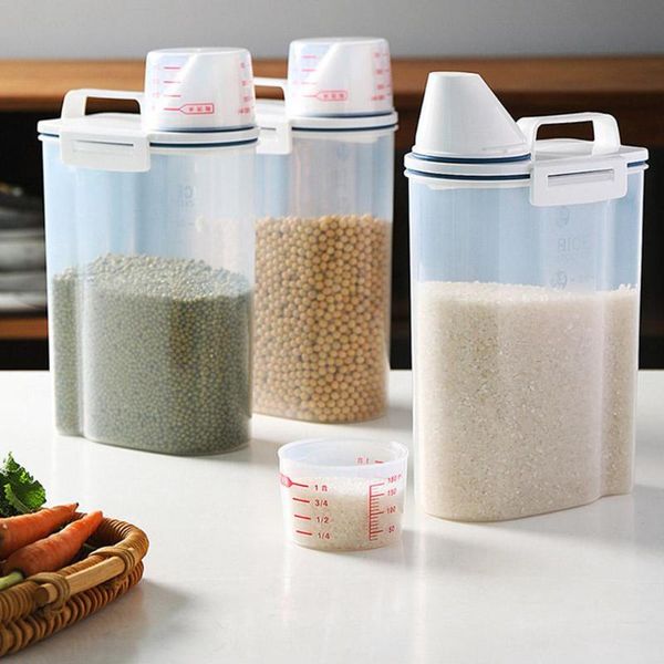 storage bottles & jars bucket plastic hand-held sealed moisture-proof and insect-proof kitchen supplies
storage bottles & jars bucket plastic hand-held sealed moisture-proof and insect-proof kitchen supplies