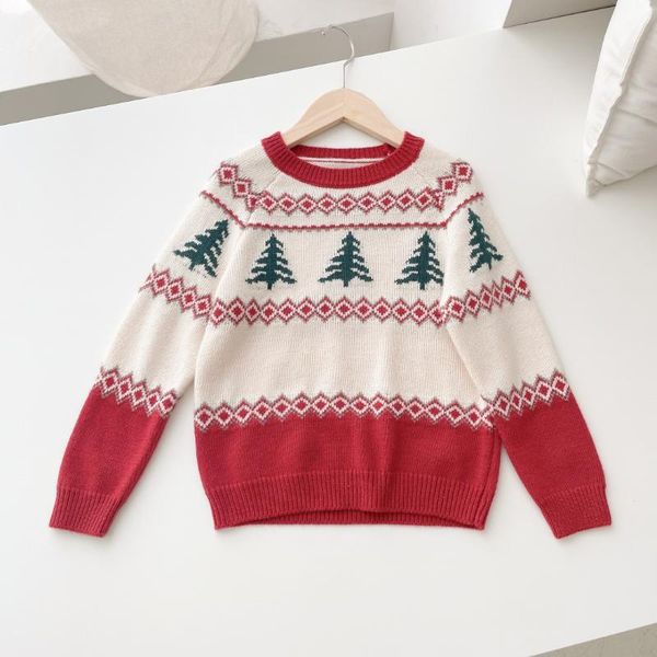 pullover autumn/winter girls knitted sweater christmas tree pattern crew neck comfortable, Blue
pullover autumn/winter girls knitted sweater christmas tree pattern crew neck comfortable, Blue