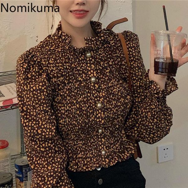 nomikuma floral short slim women blouse autumn puff long sleeve stand neck shirts single breasted korean fashion blusas 6c945 women's b, White
nomikuma floral short slim women blouse autumn puff long sleeve stand neck shirts single breasted korean fashion blusas 6c945 women's b, White
