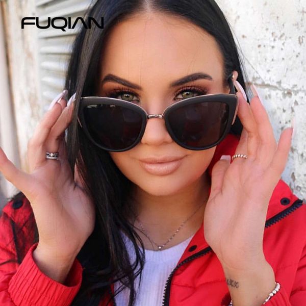 fuqian 2020 cateye women vintage anti-glare sunglasses women's fashion leopard shades uv400, Black
fuqian 2020 cateye women vintage anti-glare sunglasses women's fashion leopard shades uv400, Black