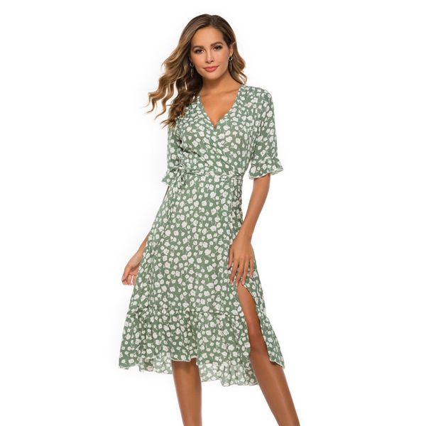 casual women bohemian beach dresses elegant chiffon floral print ruffles a-line dress summer side split dress vestidos 210412, Black;gray
casual women bohemian beach dresses elegant chiffon floral print ruffles a-line dress summer side split dress vestidos 210412, Black;gray
