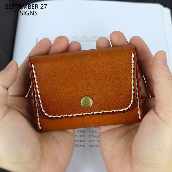 card holders fashion bag coin purses women vegetable tanned leather handmade luxury men retro mini wallets money pouch, Brown;gray
card holders fashion bag coin purses women vegetable tanned leather handmade luxury men retro mini wallets money pouch, Brown;gray