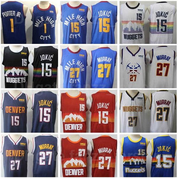 men basketball jamal murray jersey 27 michael porter jr 1 nikola 15 for sport fans all stitched navy blue white red black, Black;red
men basketball jamal murray jersey 27 michael porter jr 1 nikola 15 for sport fans all stitched navy blue white red black, Black;red