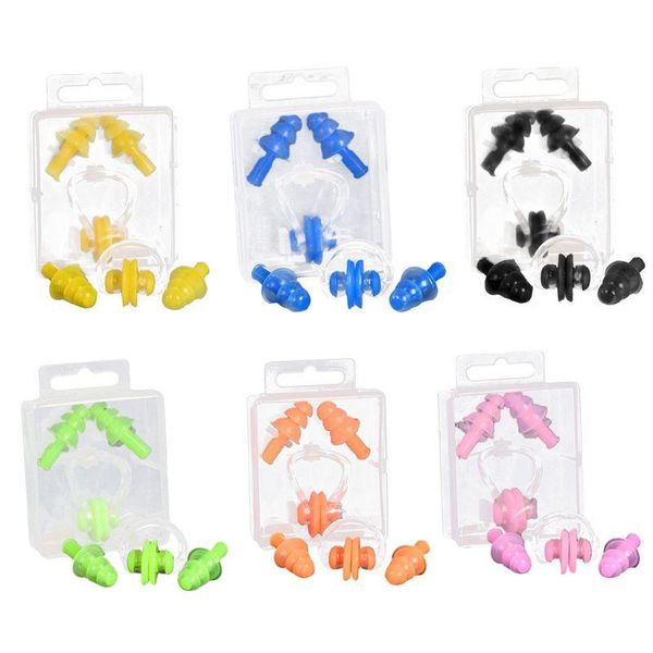 nose clip silicone swimming earplug set waterproof protector watertight diving surf pool accessories box package for kids
nose clip silicone swimming earplug set waterproof protector watertight diving surf pool accessories box package for kids
