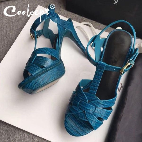 dress shoes coolcept women sandals genuine leather heel 14 cm platform fashion party club footwear size 34-41, Black
dress shoes coolcept women sandals genuine leather heel 14 cm platform fashion party club footwear size 34-41, Black
