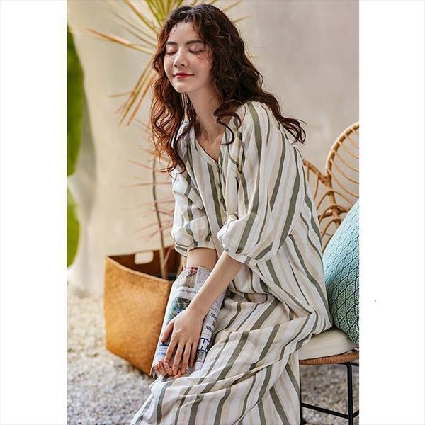 cotton sleep dress striped summer women sleepwear v neck nightgown plus size homewear ladies nighty for, Black;red
cotton sleep dress striped summer women sleepwear v neck nightgown plus size homewear ladies nighty for, Black;red